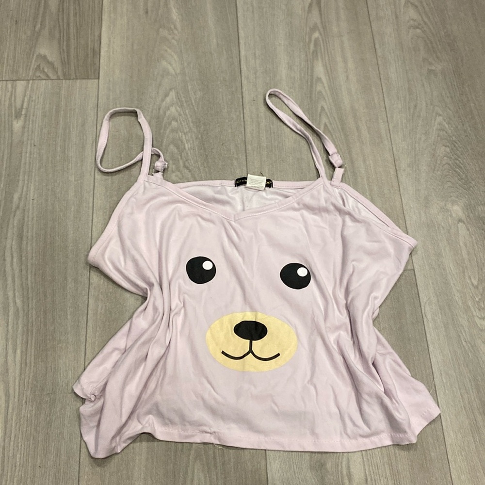 Cute Bear Face Pajama Top 🧸